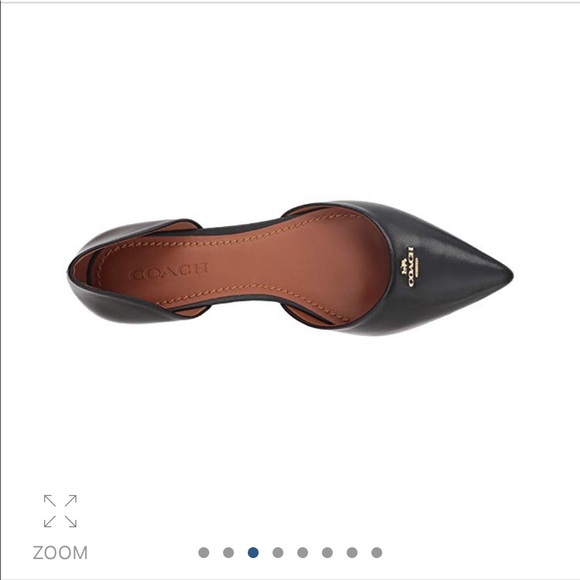 【COACH】POINTED TOE FLATS. Size 7.5 - Picture 4 of 8